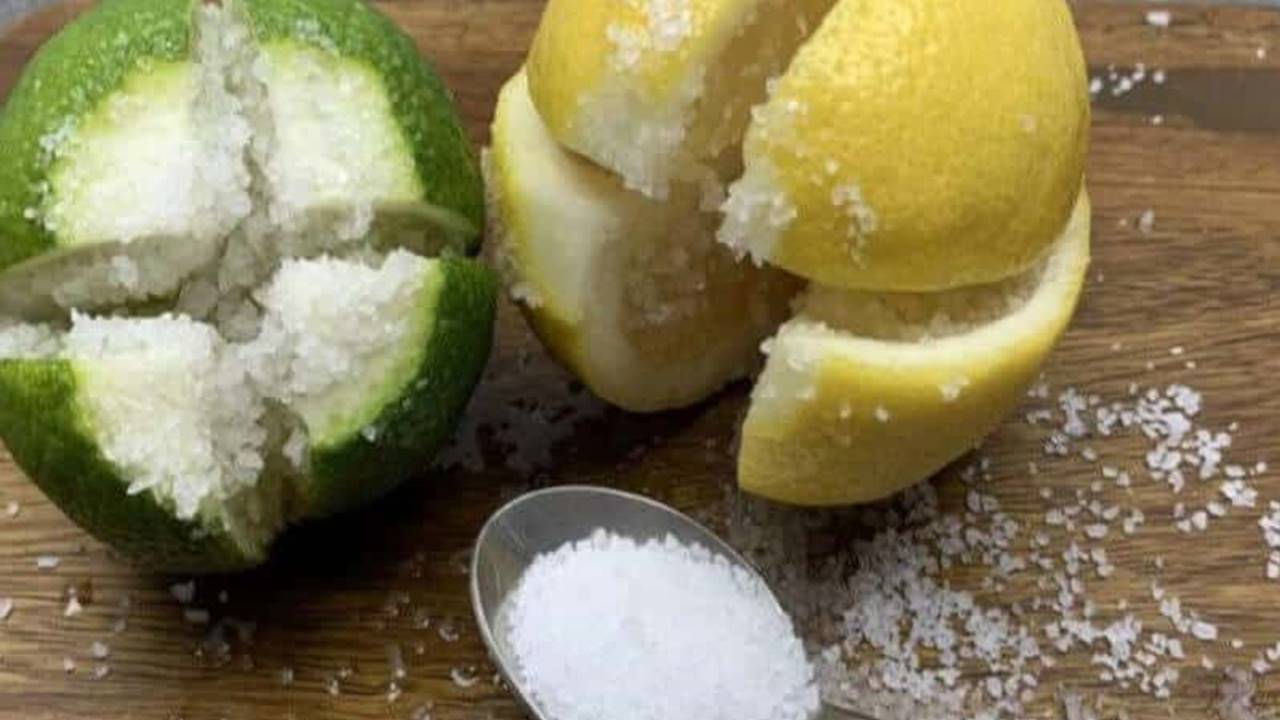 Corte o limão e coloque sal nele: é um truque incrível