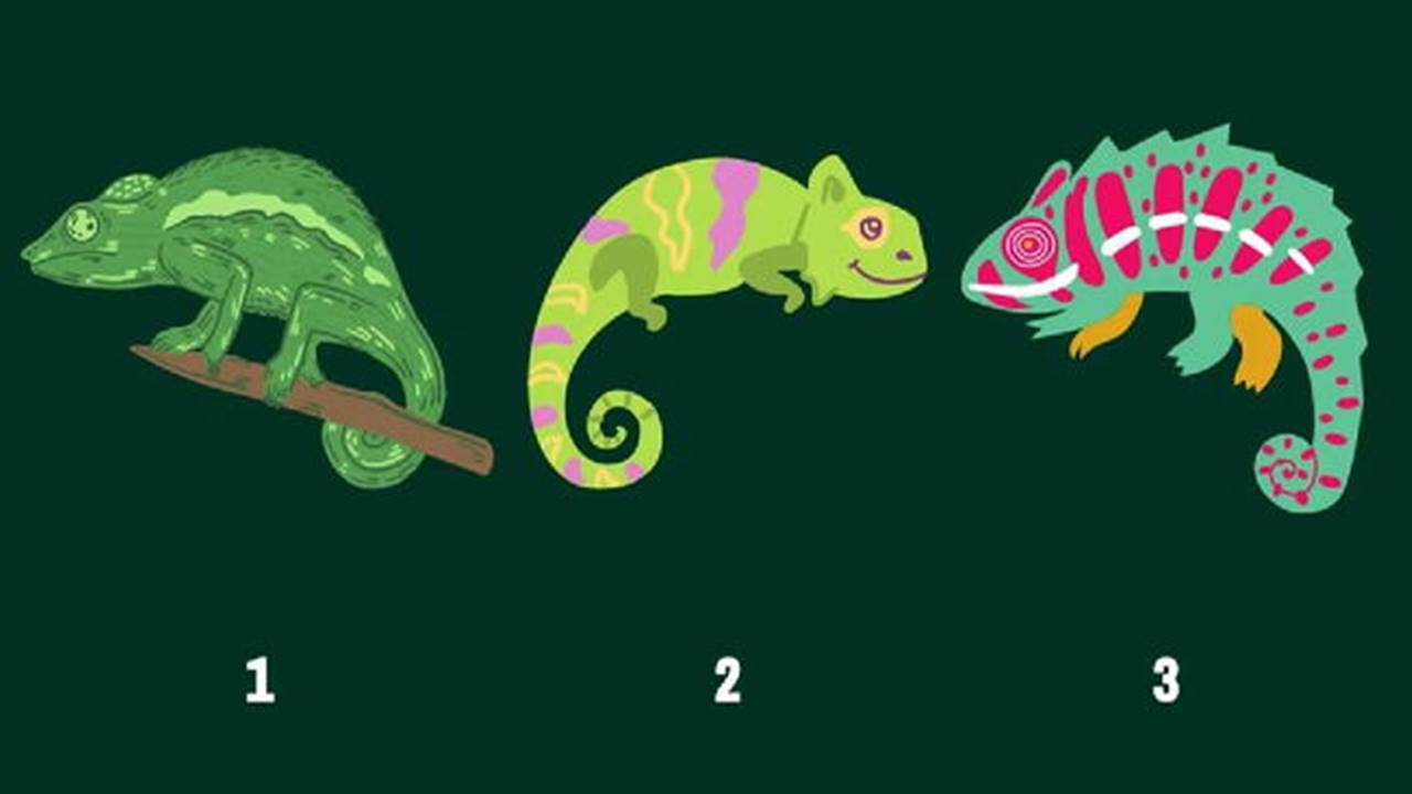 Novo Teste: Escolha um camaleão, pois este desafio revela detalhes para você seguir