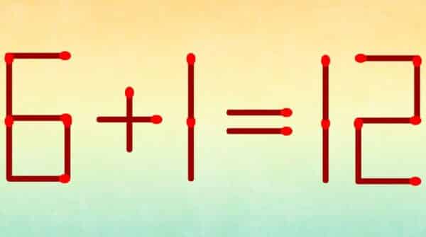 TESTE DE MATEMÁTICA Meça seu QI movendo 1 palito em menos de 20 segundos!