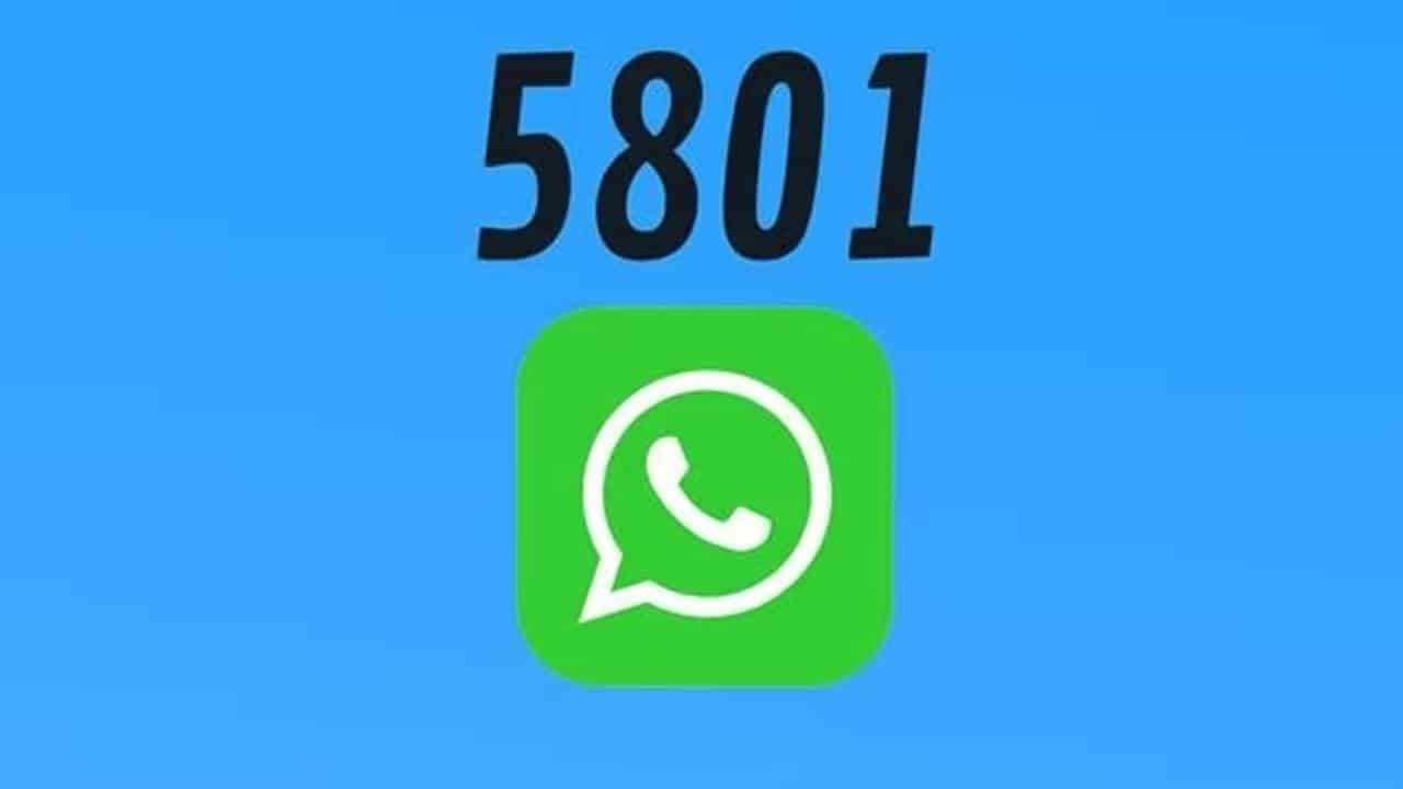 WhatsApp: o que significa o número 5801 compartilhado nas redes sociais