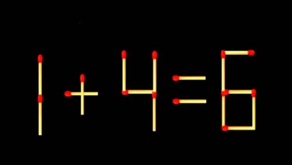 Desafio para Gênios: Corrija a equação matemática movendo apenas 2 palitos