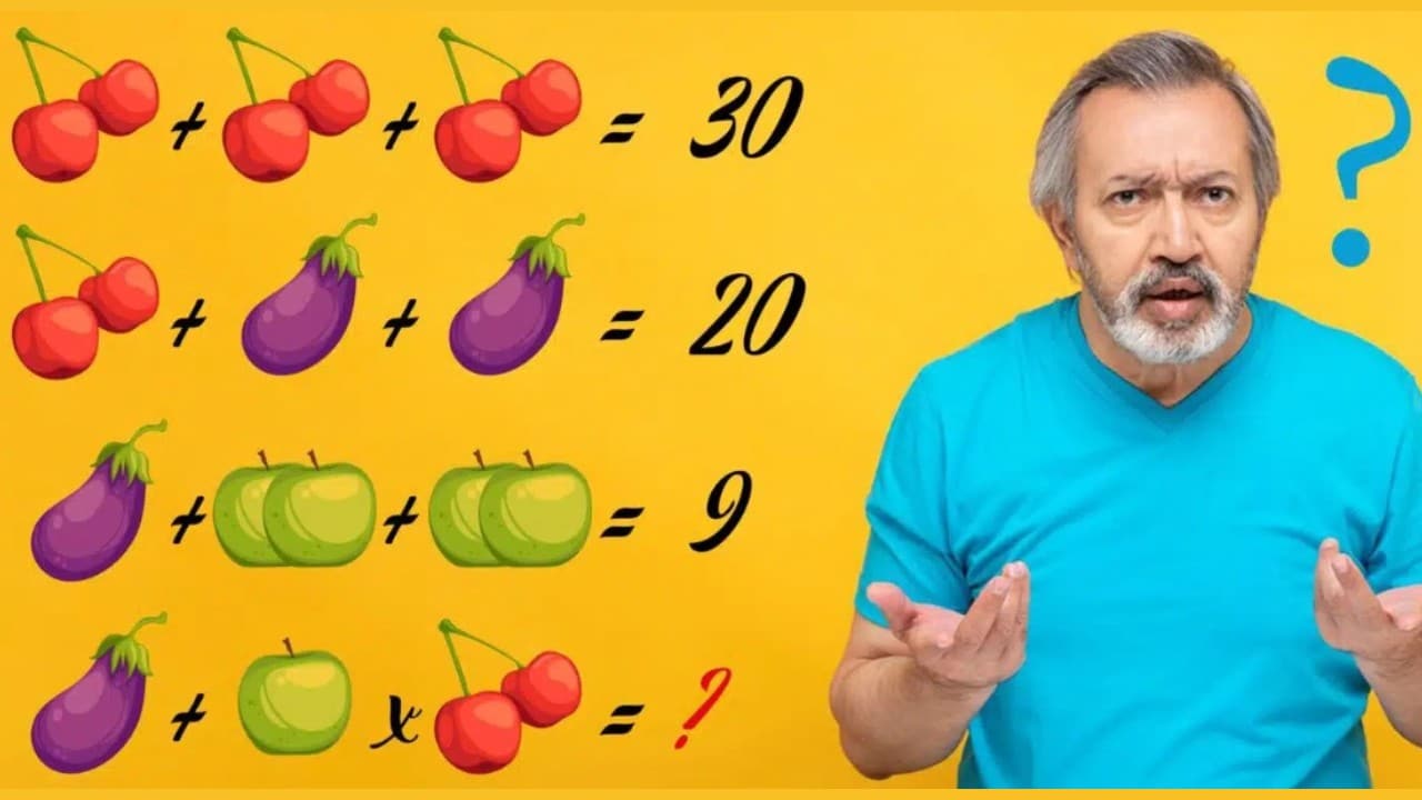 DESAFIO DE MATEMÁTICA: Qual é a solução da última equação?