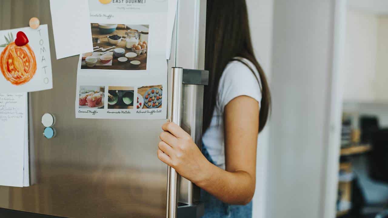 colocar ímãs na geladeira?