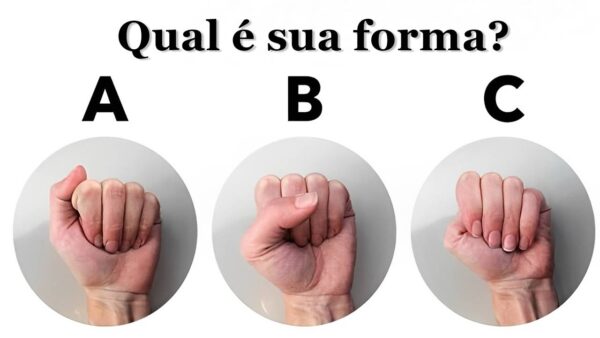 TESTE PESSOAL: De qual maneira como você fecha o punho?