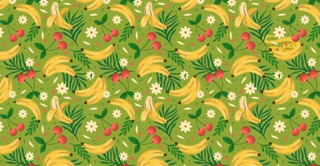 TESTE VISUAL: Encontre a cobra entre as bananas em 10 segundos!