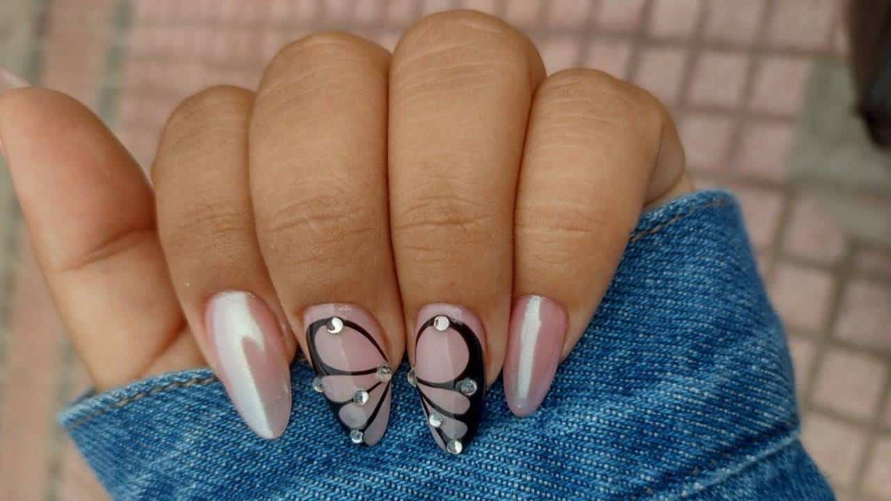 3 designs para experimentar unhas de Borboleta para primavera!