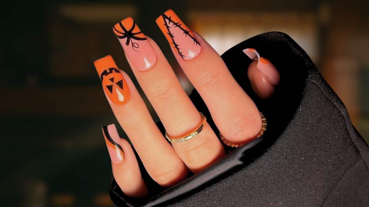 Designs de unhas foscos para o Halloween