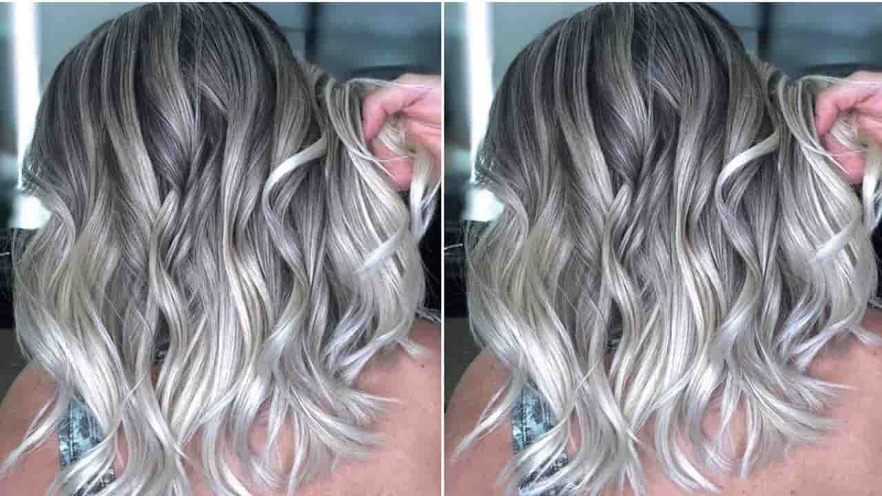 O melhor efeito de cor com luz e sombra para cobrir os cabelos grisalhos