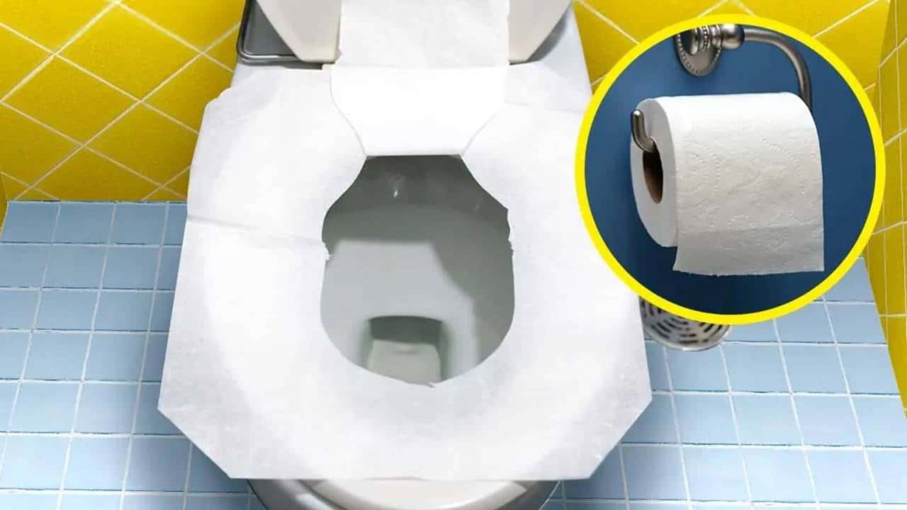 não forrar o vaso sanitário com papel higiênico