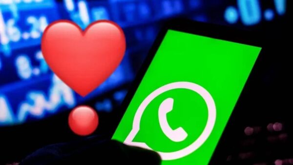 WhatsApp: representa o emoji de coração