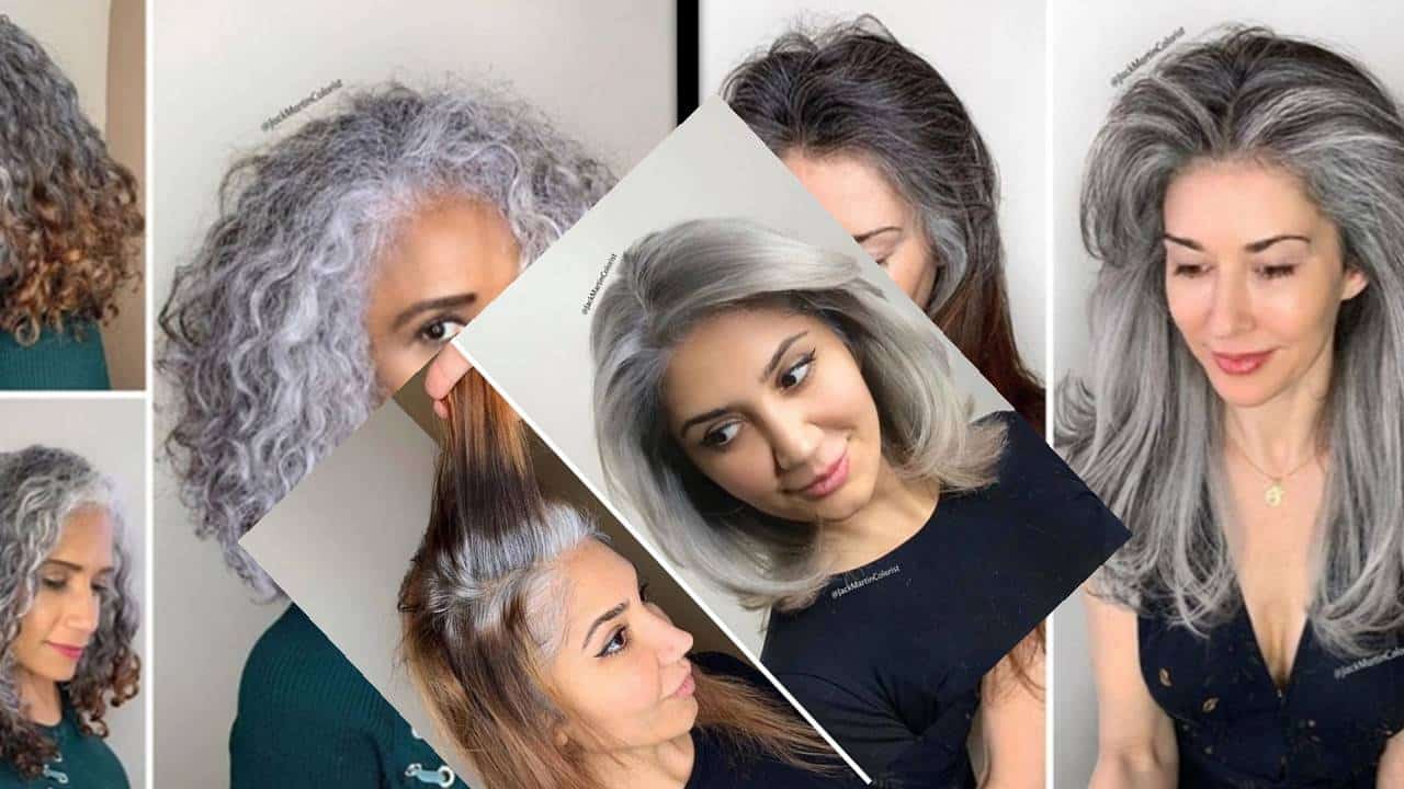 Tintura caseira para deixar os cabelos grisalhos modernos e bonitos