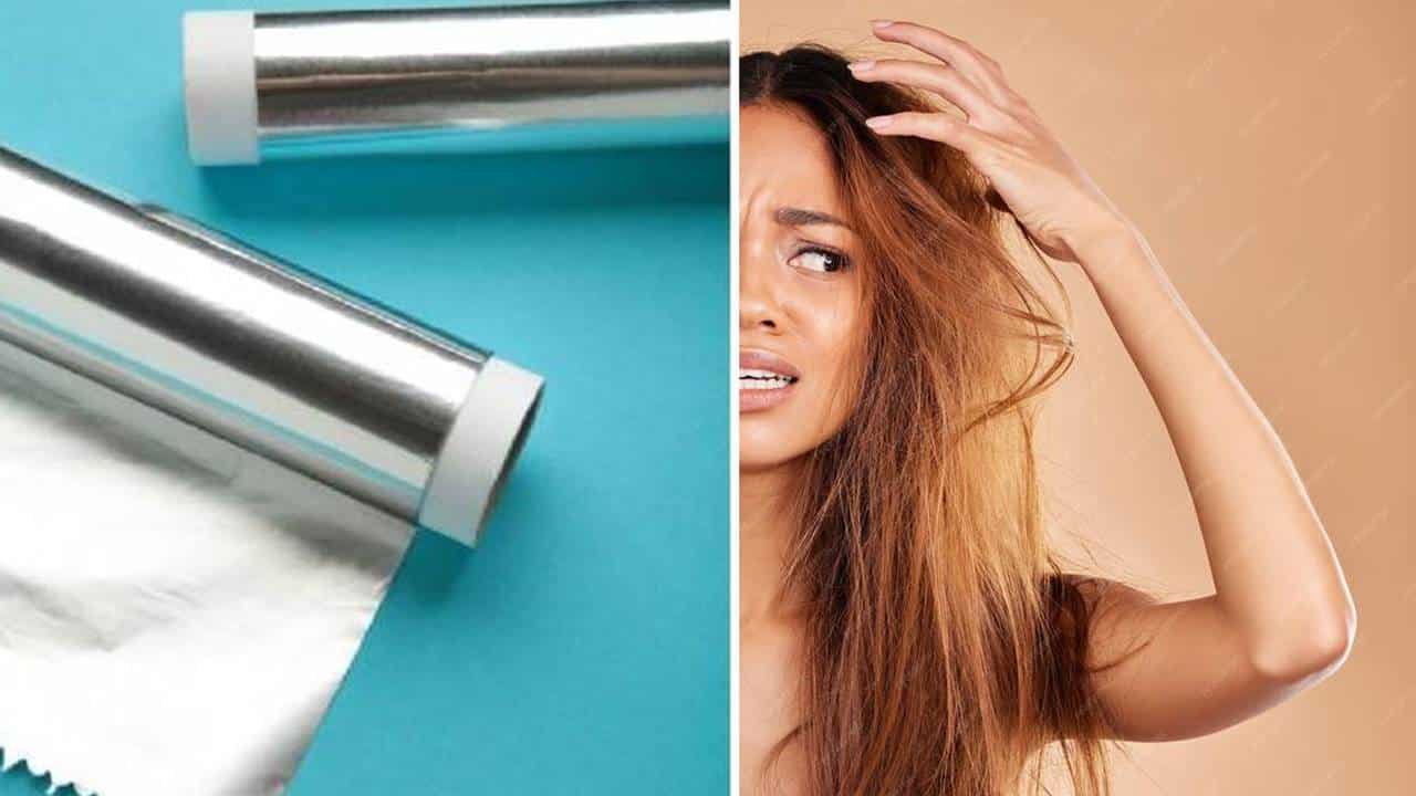 Como eliminar o frizz dos cabelos com papel alumínio?