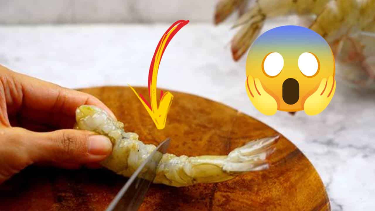 partes do camarão que você não deve comer