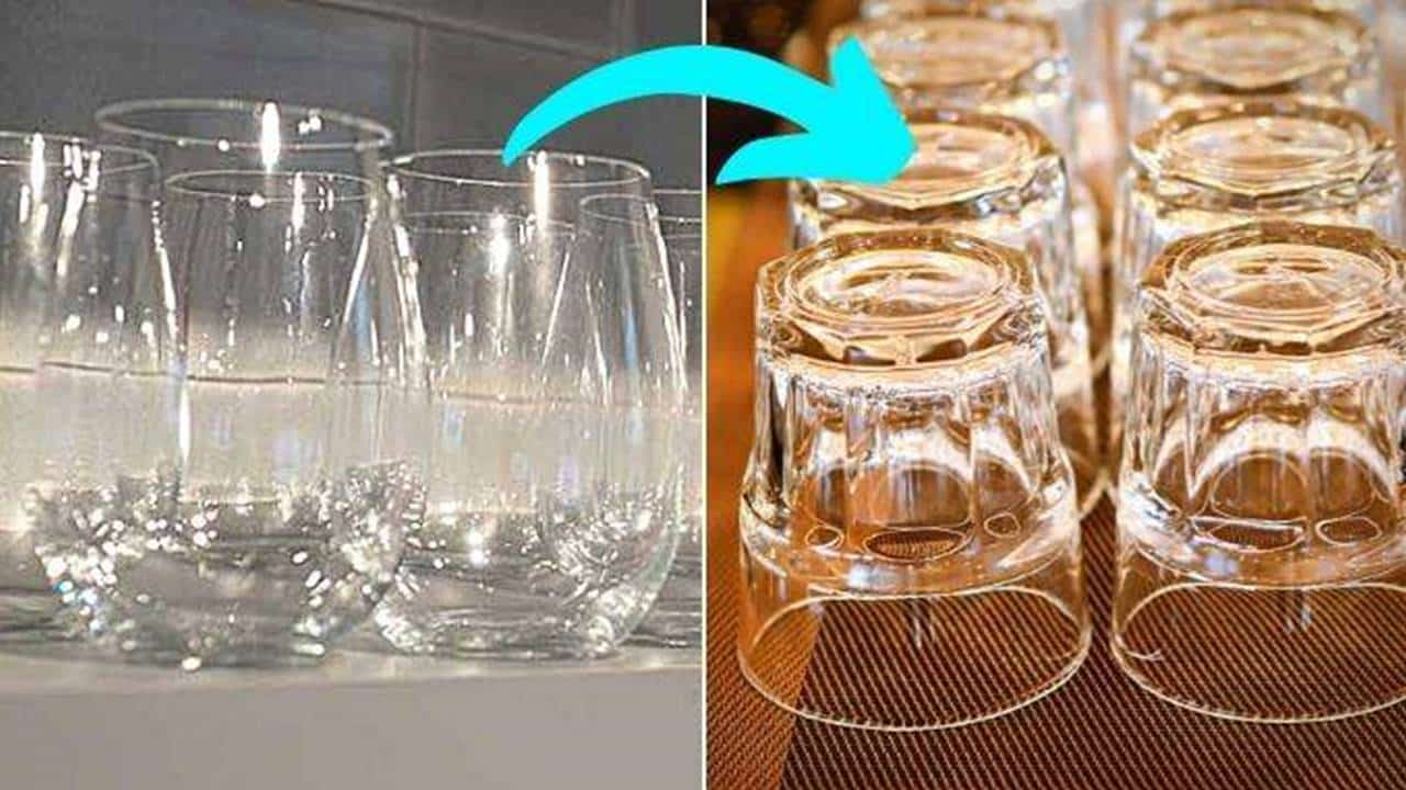 Como devemos guardar os copos?