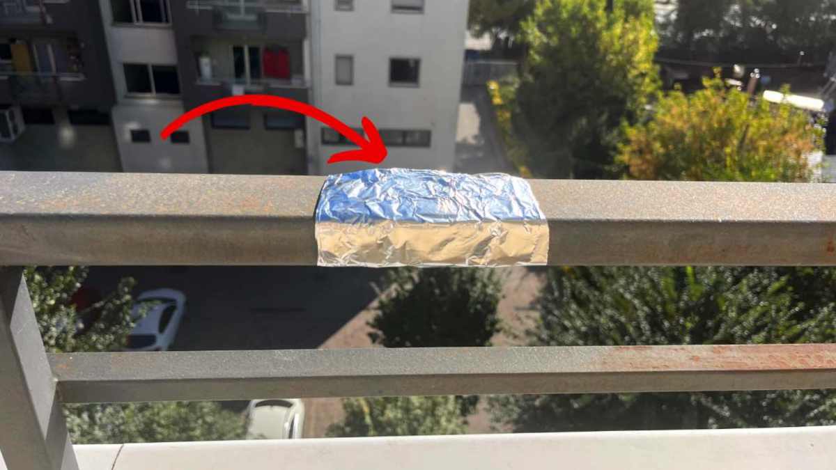 Folha de alumínio na varanda da sua casa