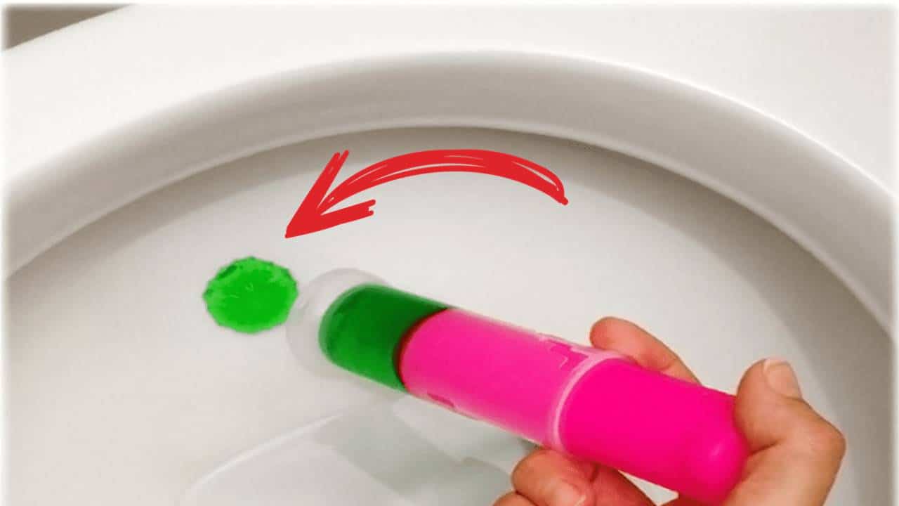 usar gelatina para o vaso sanitário limpo e cheiroso