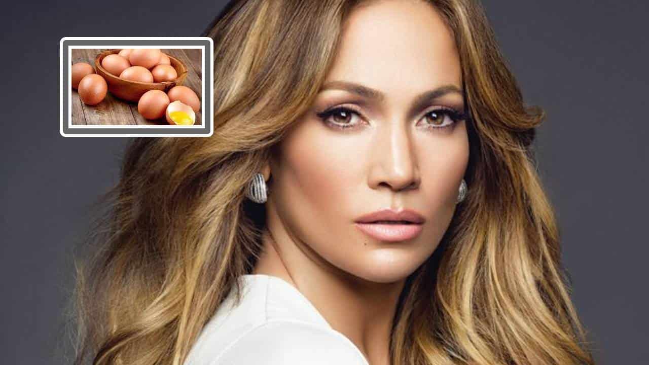 Descubra como Jennifer Lopez usa o ovo para apagar rugas