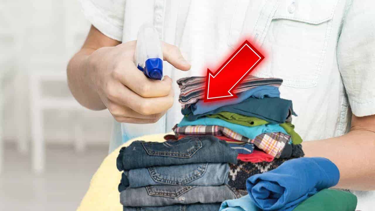 Misturinha para deixar roupas desamassadas