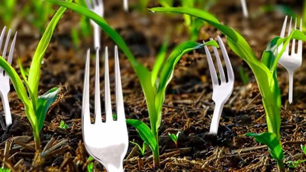 plantar garfos na sua horta