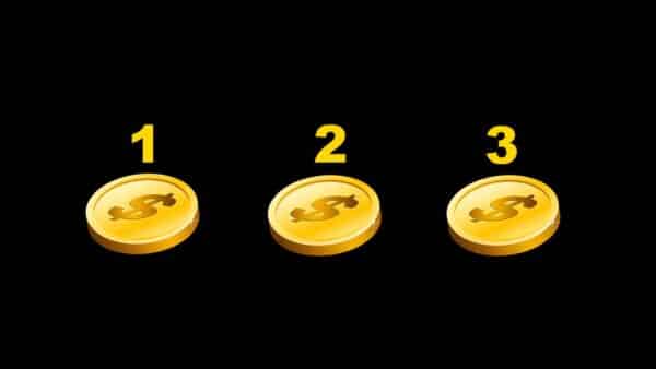 Teste: Escolha 1 moedas de ouro e descubra