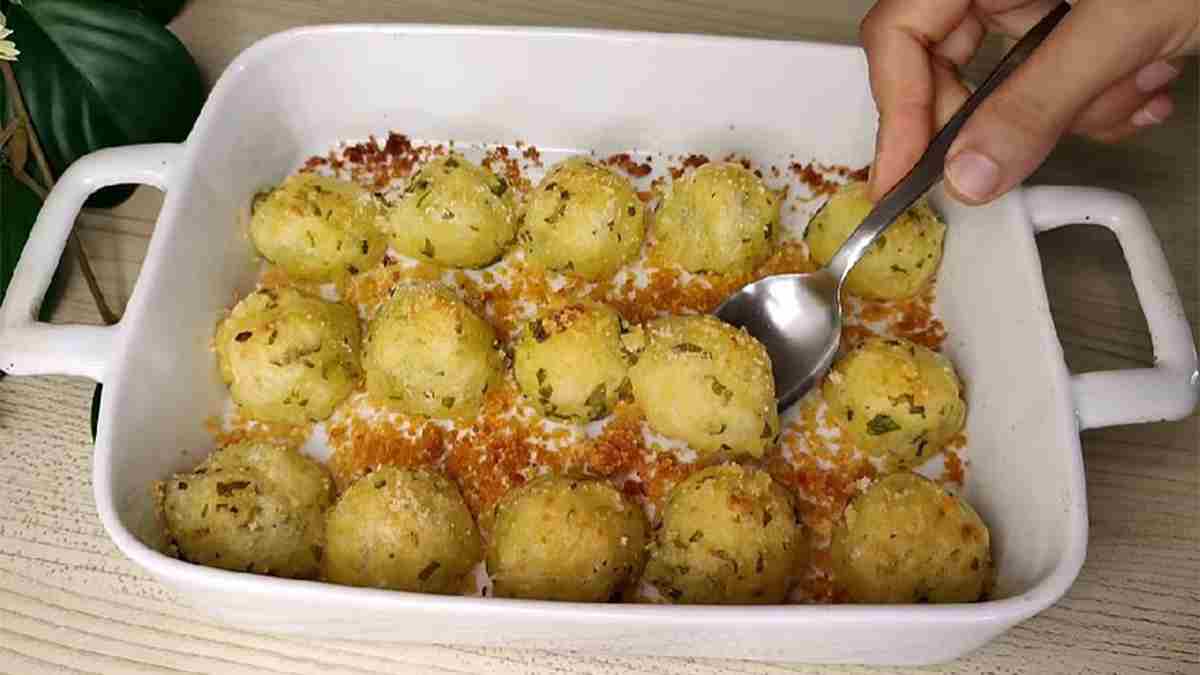 A receita de deliciosos bolinhos de batata
