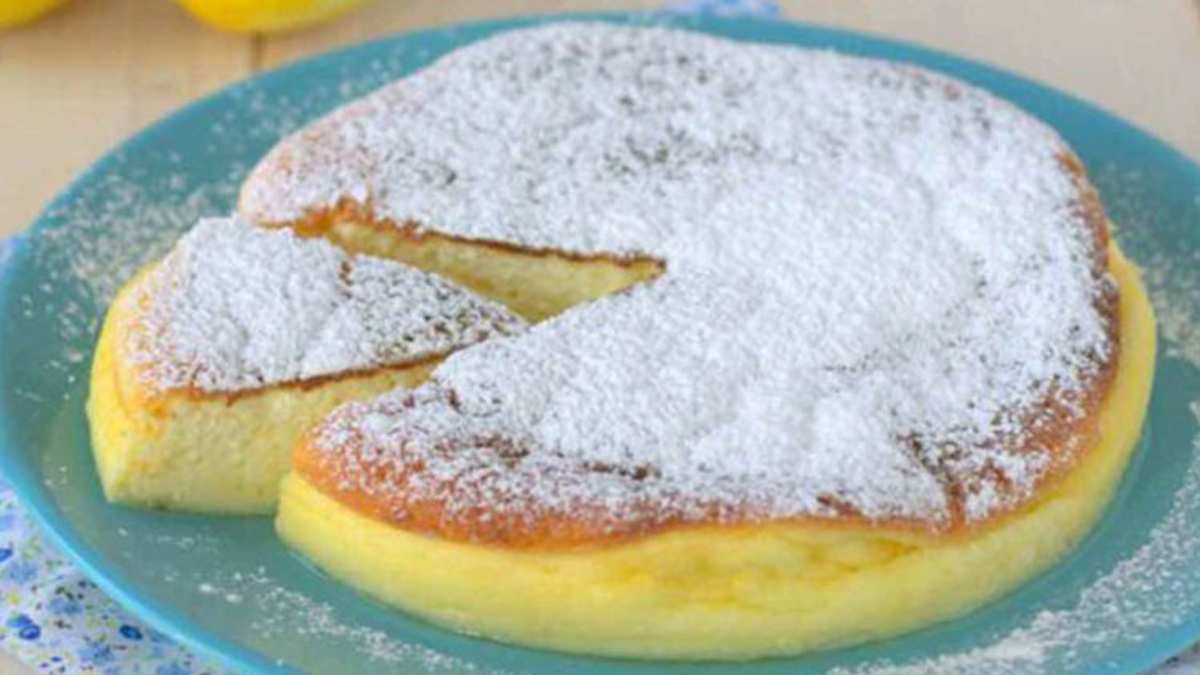 Bolo de iogurte com sabor de limão sem farinha