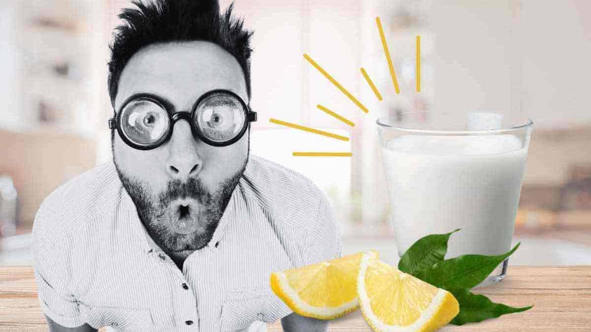 acontece se você colocar limão no leite?