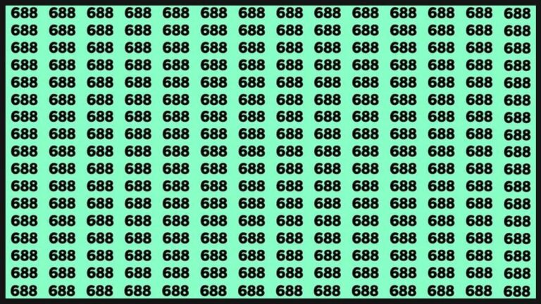 Desafio visual: encontre o número 608