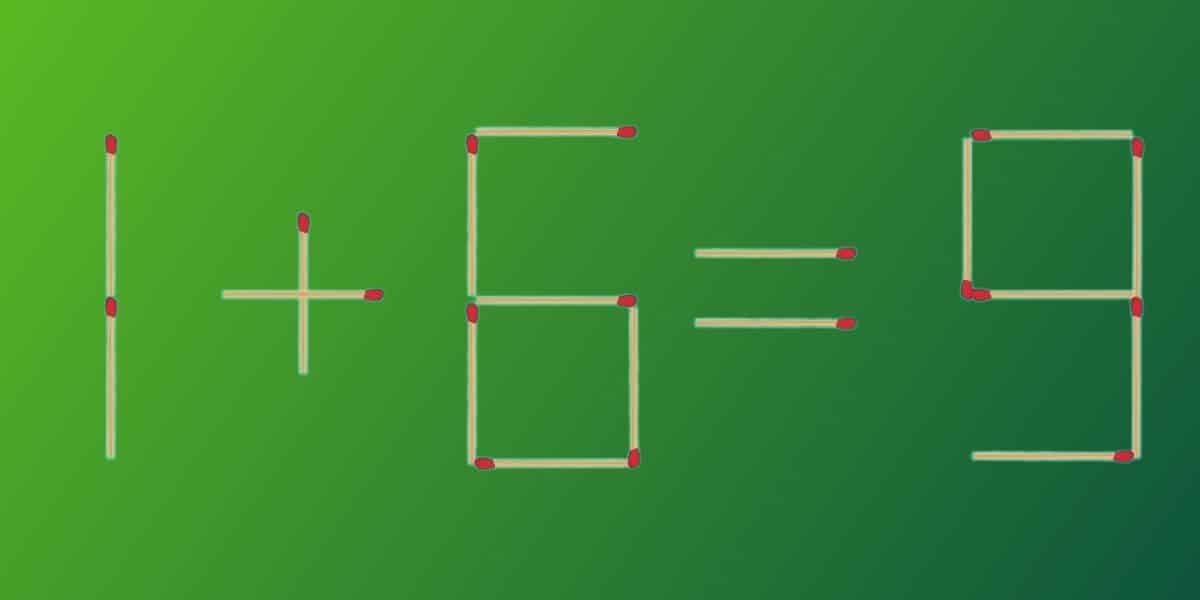 desafio matemático: mova 2 palitos de fósforo