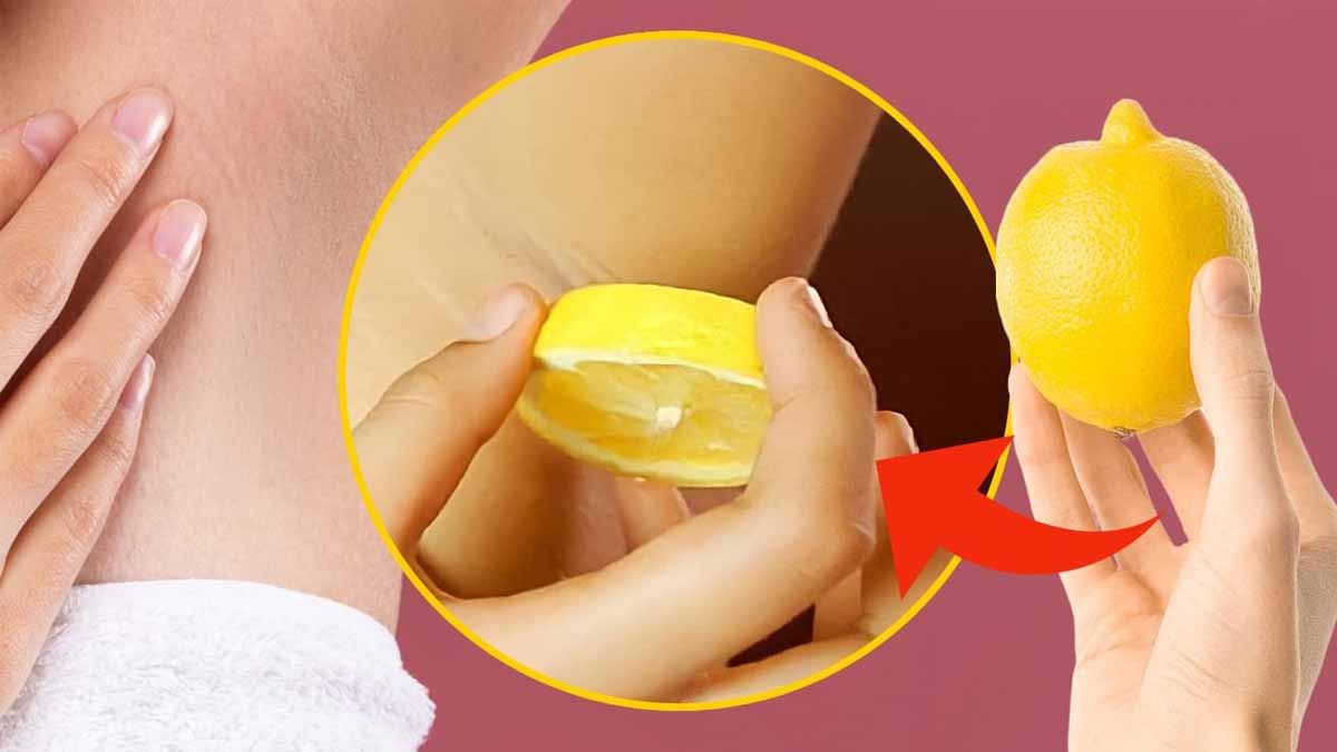 esfregar limão nas axilas após o banho?