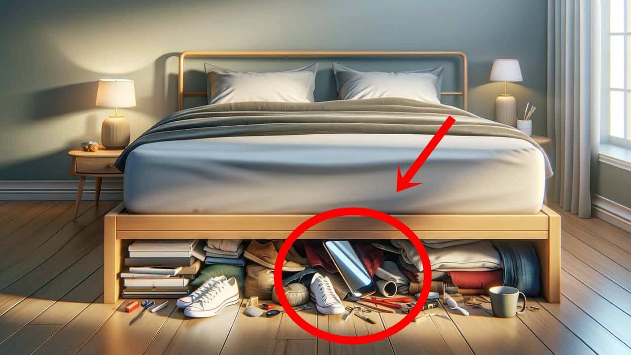 Nunca coloque 5 coisas embaixo da cama