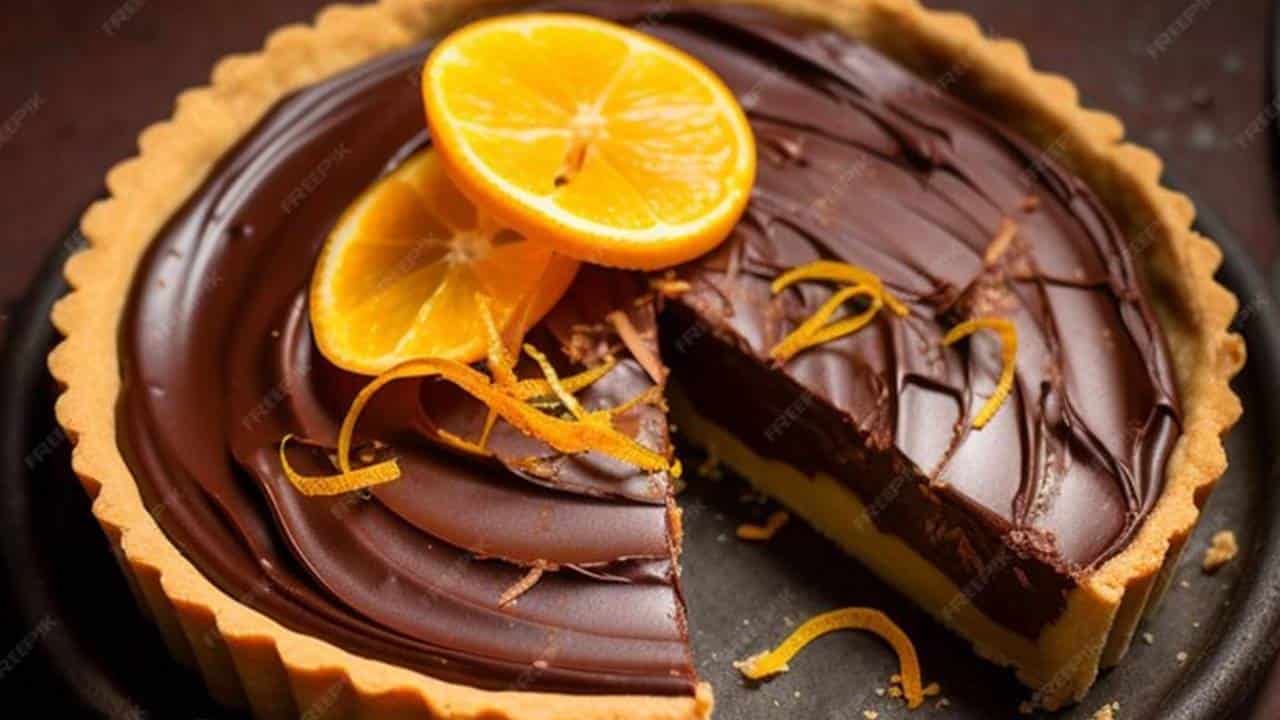 Torta fácil de chocolate e laranja