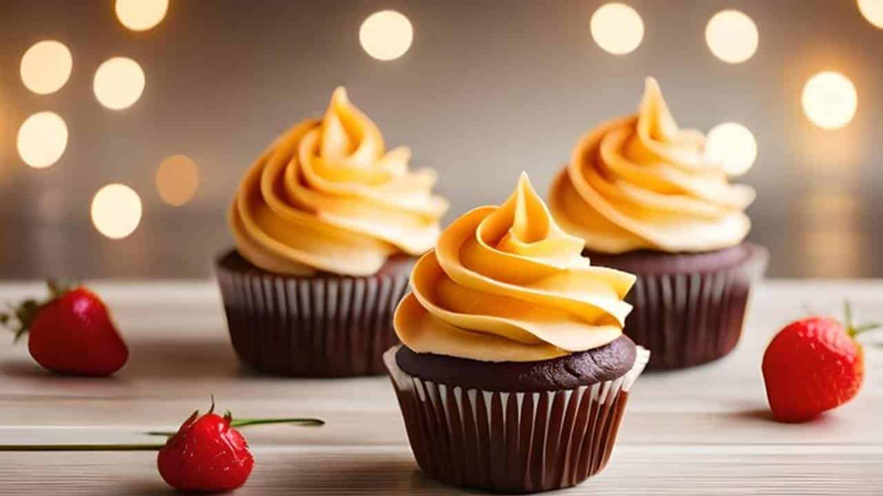 Cupcakes de chocolate com laranja