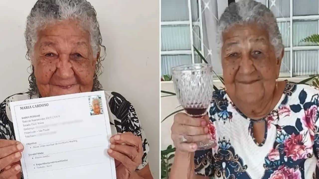 Aos 101 anos, aposentada envia currículo