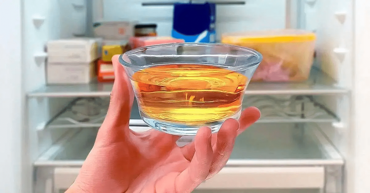 líquido mágico na geladeira