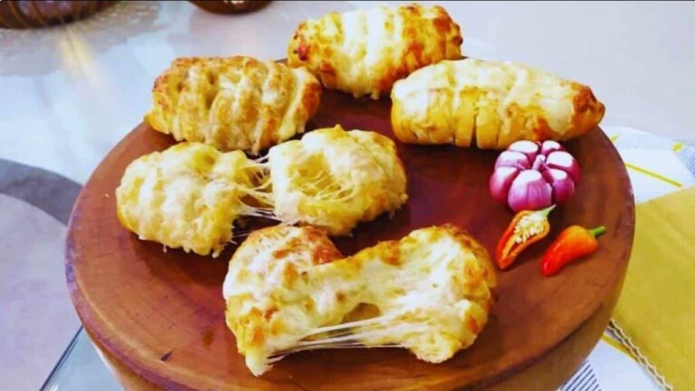pão de alho cremoso que a Ana Maria
