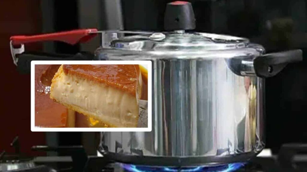 pudim na panela de pressão