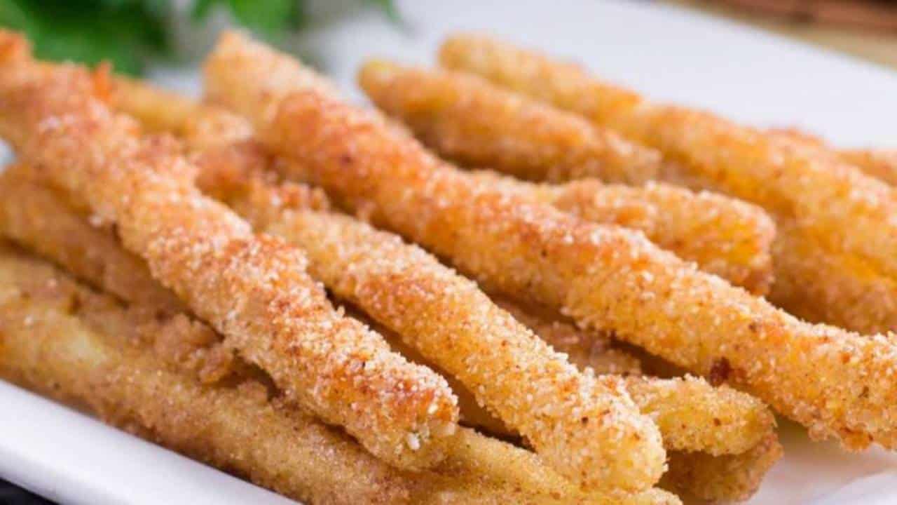 receita de batatas fritas de abóbora!