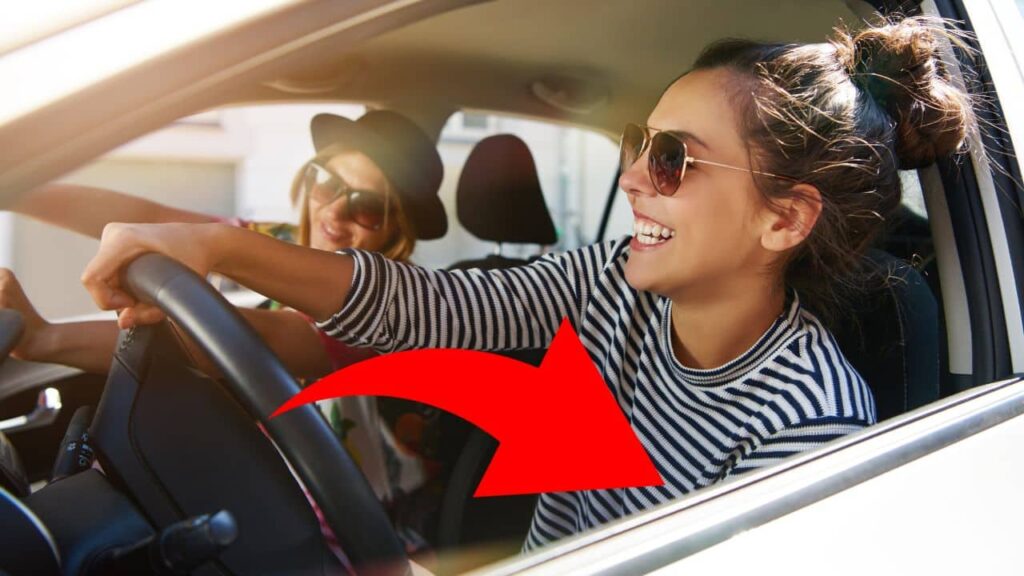 não dirigir o carro com a janela aberta