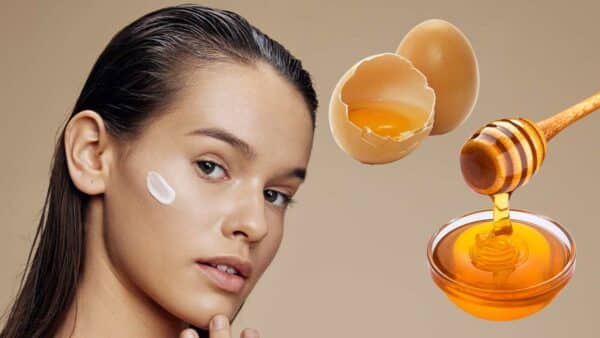 Máscara para pele com ovo e mel 