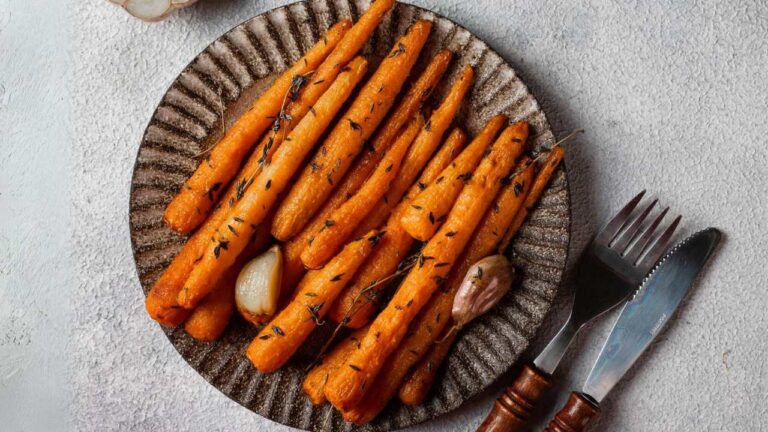 Palitos de cenoura assados