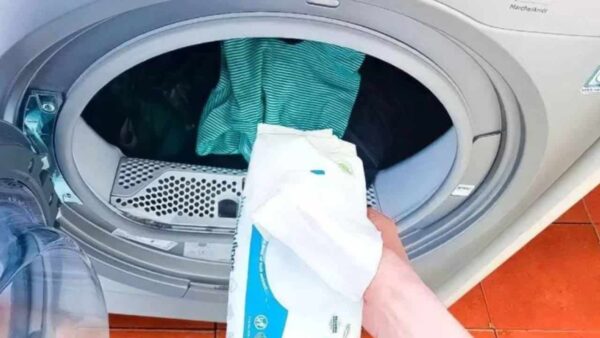 Por que é bom colocar lenços umedecidos na máquina de lavar?