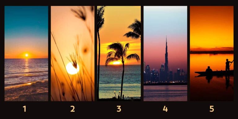 este TESTE RÁPIDO inspirado no pôr do sol!