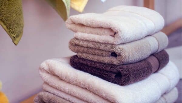 lavar toalhas de banho
