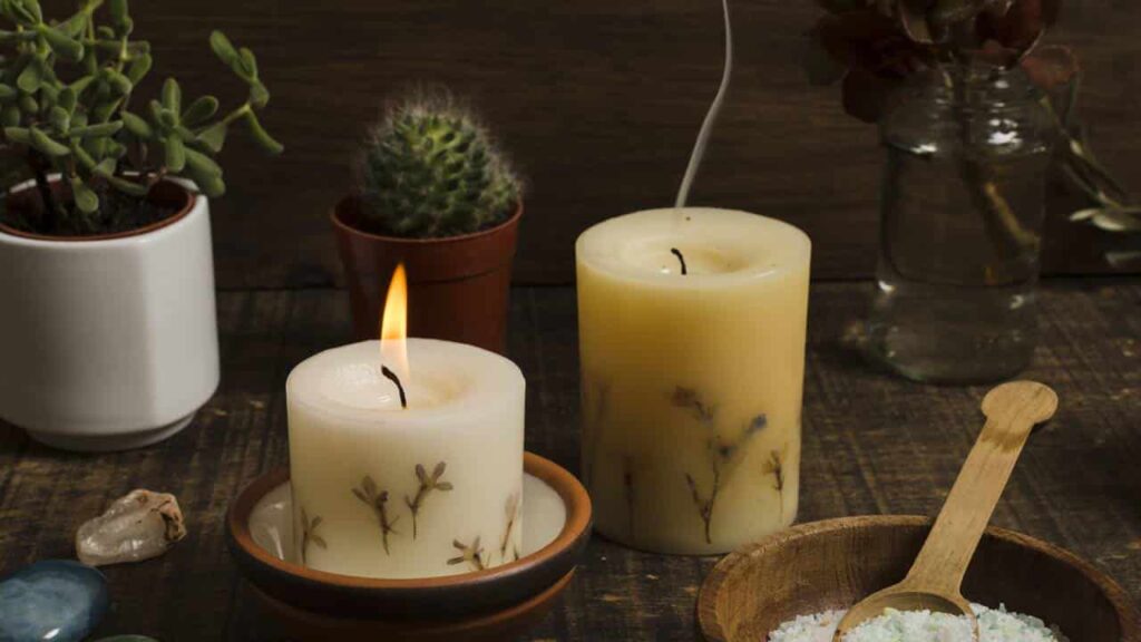 Faça uma vela perfumada caseira