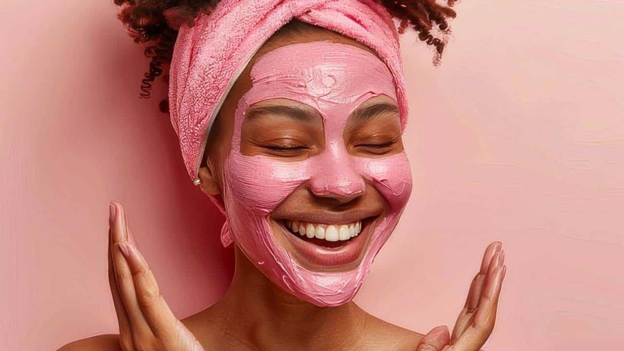 Máscara rosa que deixa a pele de porcelana: Sem manchas ou rugas!