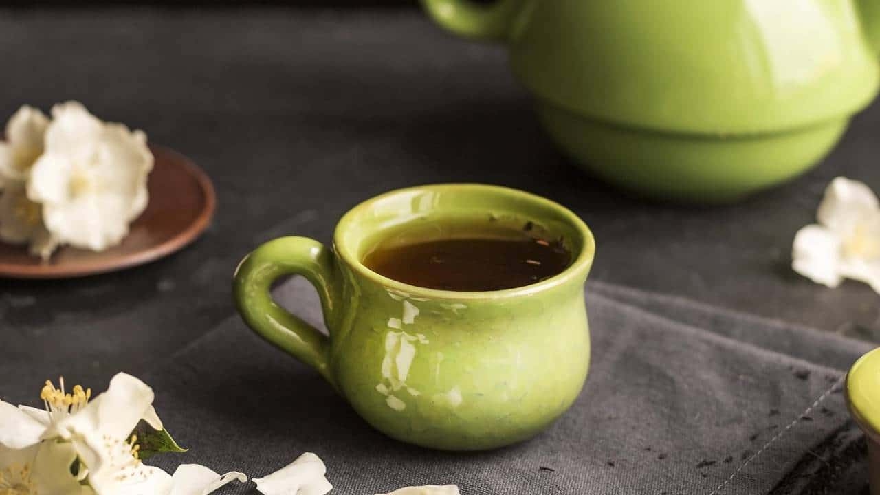 Barriga inchada Chá japonês perfeito