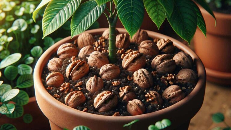 colocar cascas de nozes nas plantas?