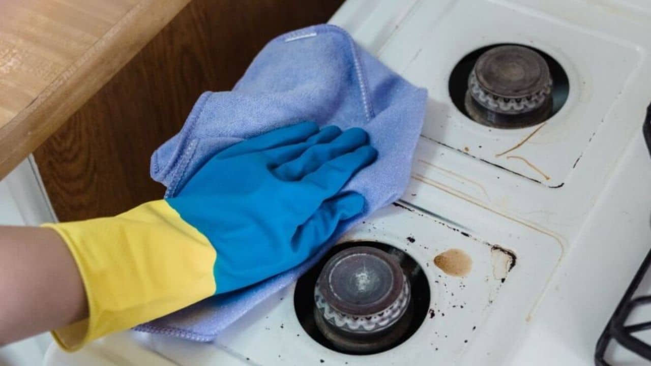 limpar os panos de cozinha