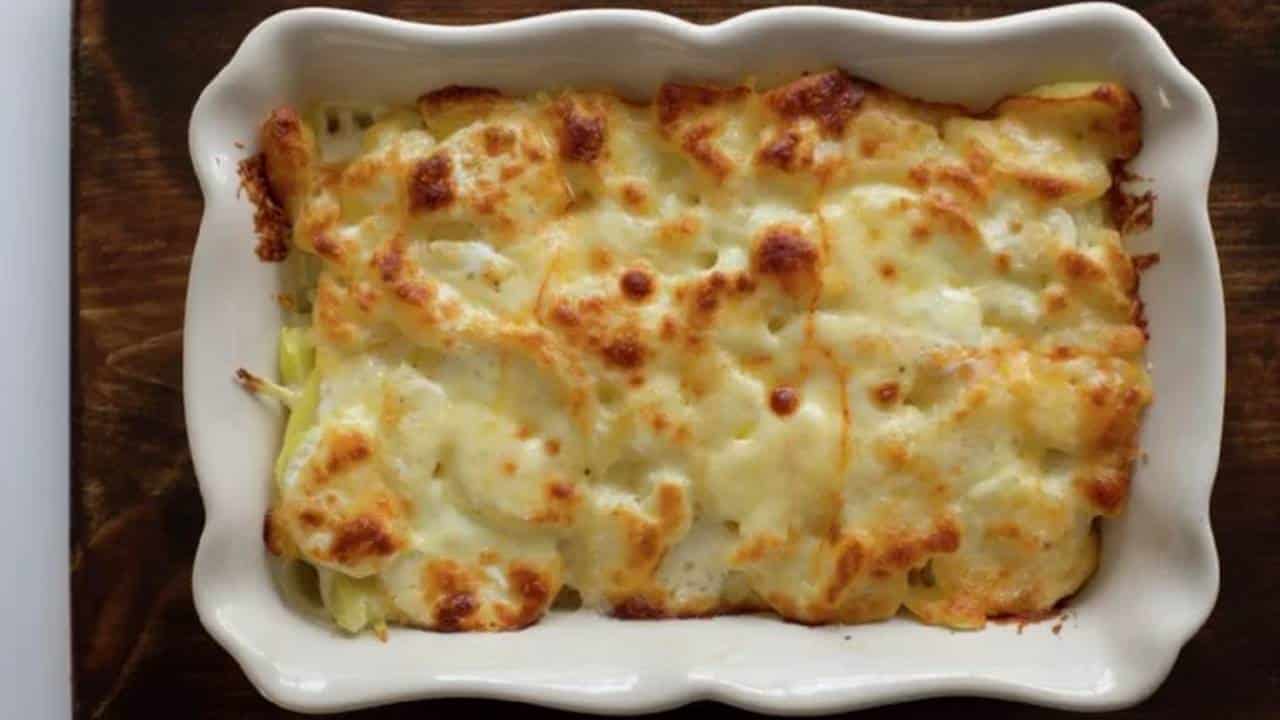 receita creme de batata gratinada